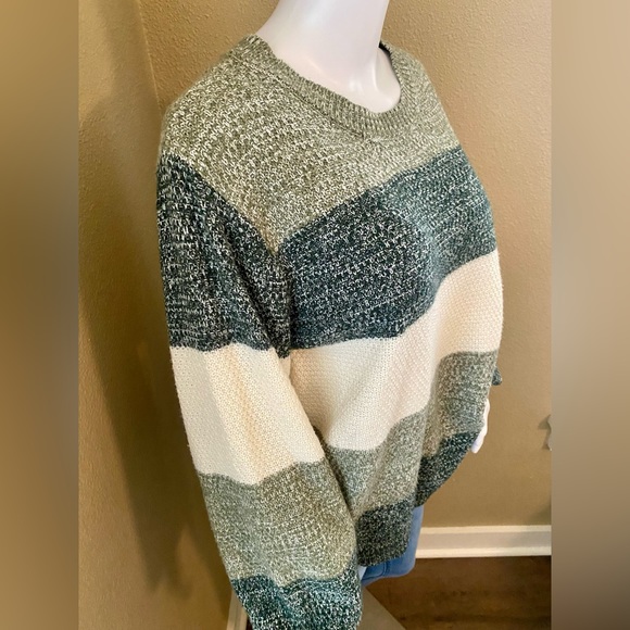 Zenana Wide Striped Crewneck - Picture 2 of 16